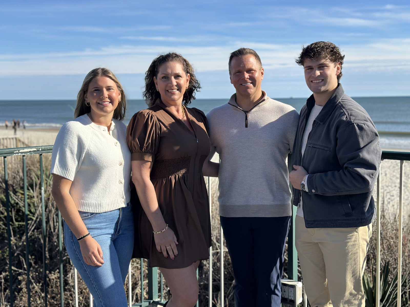 Barbara and Richard with family at Ocean Isle Beach